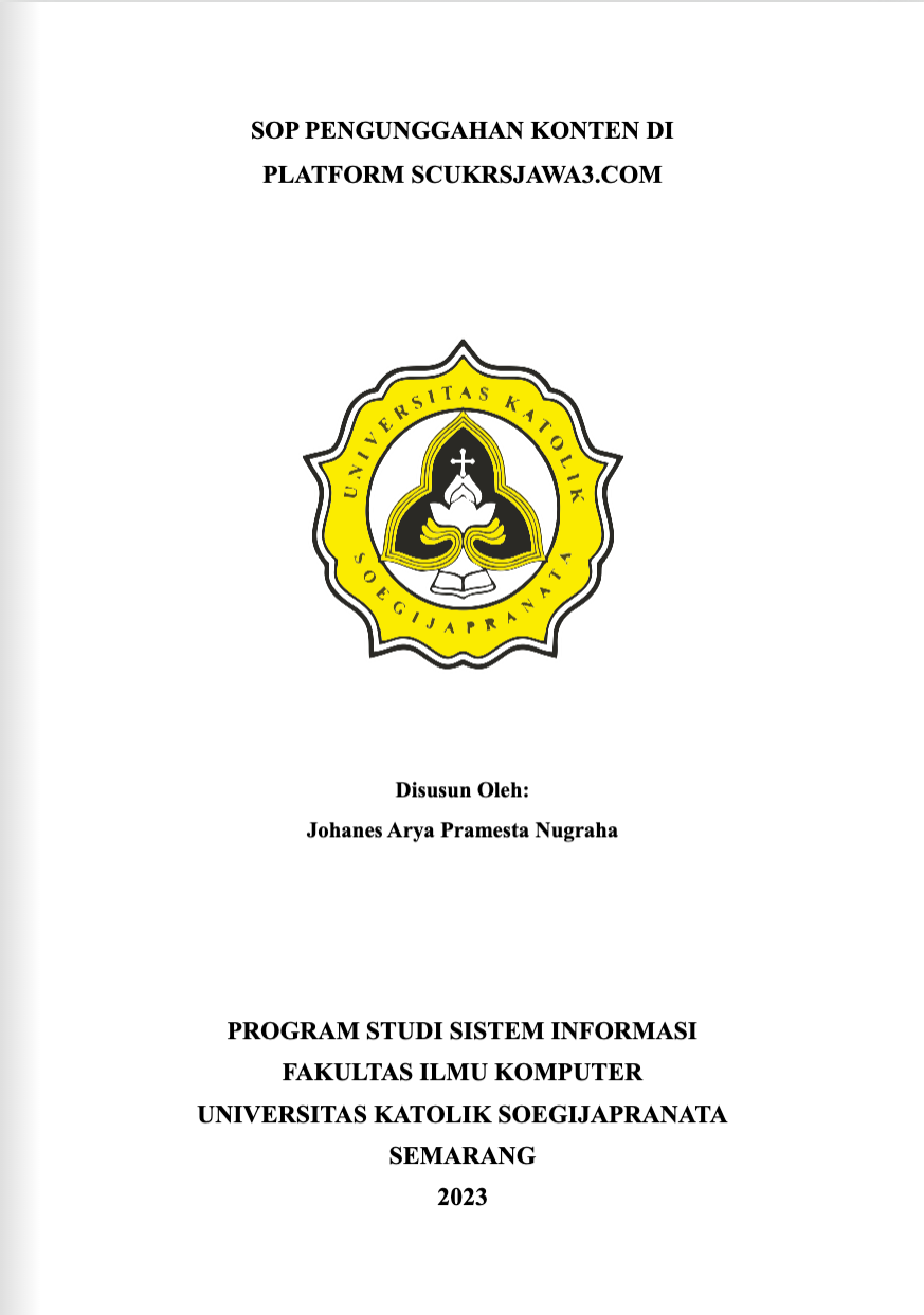 SOP Pengunggahan Konten di Platfrom SCU KRS Jawa III